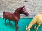 Vintage Set Of 2 Hartland Plastic Toy Horses