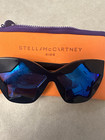 Stella Mccartney Sk0029s 003 Girls Butterfly Sunglasses Black Blue Mirror Uv400