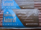Sanford American Naturals Vtg Pencil 72ct No2 Usa Nos Real Wood Anti Smudge