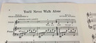 You ll Never Walk Alone From The Musical Carousel Sheet Music Piano Vocal 1945