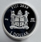 Marvel Captain America 10g Pure  999 Silver Domed Shield Fiji Coin  426