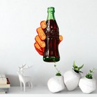 Coca-cola Decal Hand And Bottle Vinyl Decal  Officially Licensed By Coca-cola