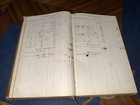 Antique Hand Written Philadelphia Reading Railroad Ledger Day Book 1890s