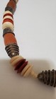 Vintage Wood silver Necklace  Tribal Boho Hippy Bohemian Tribal Ethnic 25 