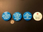Cool Vintage  Give A Friendly Gift     4  Humorous Pinback Button 2 1 4  Ma  usa