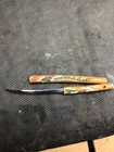 Vintage Stainless Steel Letter Opener Painted Wood Case Japan 7 1 4 