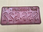 1954 Missouri License Plate - Classic Car Year - Show Me State - S56 522