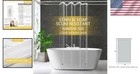 Elegant Clear Plastic Shower Curtain Liner 42x72 - Rustproof   Water-repellent