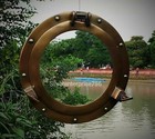 12  Brass Porthole Mirror Wall Decor Large Working Ship Cabin Window