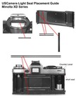 Minolta Xd Series Foam Light Seal Kit   Uscamera Custom Premium Light Seal Kits