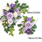 2pcs Wedding Arch Flowers Set Wedding Decor Garland Artificial Flower Swag
