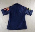 Boy Scouts Of America Cub Scouts Shirt Youth Size 8 Navy Blue Sewn Patches Vtg