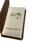 Scully Brown Leather Telephone Address Book