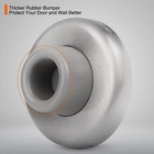 Kovosch Concave Wall Door Bumper Stop Brushed 1 Pack  Concave-satin Nickel 