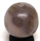 Ancient Central Asian Banded Agate Stone Bead With Eye In Good Condition