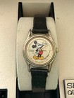 Disney Seiko Mickey Mouse Watch Starburst Gold Tone 2p20-1022 Quartz New Battery