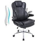 Leather Computer Chair With Ergonomic Back Support  Big And Tall Office Chair