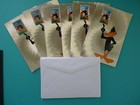 Vintage 1999 Usps Looney Tunes Daffy Duck Stamp Collection Note Cards  6 ct