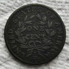 1798 1c Bn Draped Bust Large Cent Rare Date 2nd Hair Style Vf Xf Detail Corroded