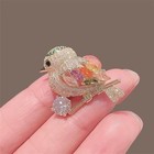 Sparkling Magpie Bird Brooch Pin-rhinestone Crystal Jewelry For Women Dress coat
