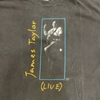 Vintage 1993 James Taylor Live T-shirt Hanes Beefy T  100  Cotton Made In Usa Xl