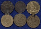 Great Britain George Iv - Victoria 6x Medalets 21-25mm  ref  T5944 