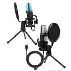 Usb Microphone Professional Mic Handheld Desktop Rgb Tripod Karaoke Tiktok Vlog 