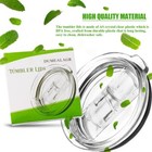 Spillproof Splash-resistant Tumbler Lid W  Slide Closure  30oz 