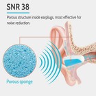 120 Pairs Foam Earplugs Snr 38db Disposable Noise Reduction Bulk Hearing Protect