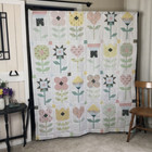 Rainy Days Quilt Pattern By Poppie Cotton 70 x 82  - Simple Pieced Flowers