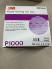  lot Of 4 Boxes  3m 30669 Purple Finishing Film Hookit Disc 6 Inch P1000 Grit