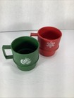 Set Of 2 vintage Plastic Tupperware Mugs Cups Stacking  1312-47
