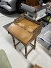 Antique Schoolmasters Desk Or Clerk Desk