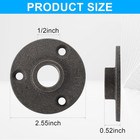 10 Pack 1 2 Inches Malleable Cast Iron Pipe Flange  Industrial Pipe Flanges For