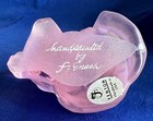 Fenton Pink Opalescent Cat With White Flowers Excellent Gorgeous Fenton Box