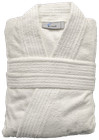 White Unisex Bathrobes W  Belt 100  Cotton 48x63 One Size Or 52x70 Big   Tall