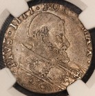 1559-65 Italy Papal States Bologna Pius Iv Bianco Silver Coin - Ngc Vf 30