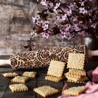 Stodola Embossed Rolling Pin With Enchanted Garden Pattern For Engraved Cookies