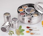 12 In 1 Stainless Steel Masala Box   Spice Organiser For Kitchen 22 5 Cm