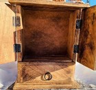 Handmade Wood Altar Cabinet Double Door Pagan Wiccan Herb Apothecary Storage