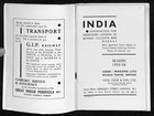 Cook s And Wagon s-lits  india  1935 - 1936 Tour Brochure 56pp W  Sketch Maps