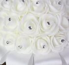 Bouquet Of Bridesmaid Silk Flowers Wedding Flowers White Roses - New In Package