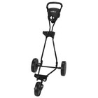 Caddymatic Golf Continental 3 Wheel Folding Golf Push pull Cart Black
