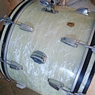 Vintage 1960s Ludwig Bass Drum 22  1964 3 Ply With Rail Consolette