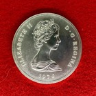 1976 Turks   Caicos 20 Crowns  925 Silver Uncirculated Coin 1 15 Ozt