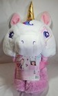 Nickelodeon Jojo Siwa Unicorn Plush Hooded 30  X 50  Wearable Throw Blanket Nwt 