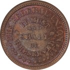 1863 Civil War Token  The Federal Union  F-225 327a- Ngc Ms-65 Bn  Gorgeous Gem 