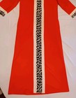 Vintage Vanity Fair House Coat Robe Size 8 Red  White  Leopard