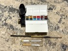 Very Rare Winsor   Newton Watercolor Palette W  Built In Flask
