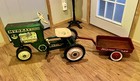  rare  Vintage 1950 s Murray Diesel 2 Ton Pedal Tractor With Trailer Nice   